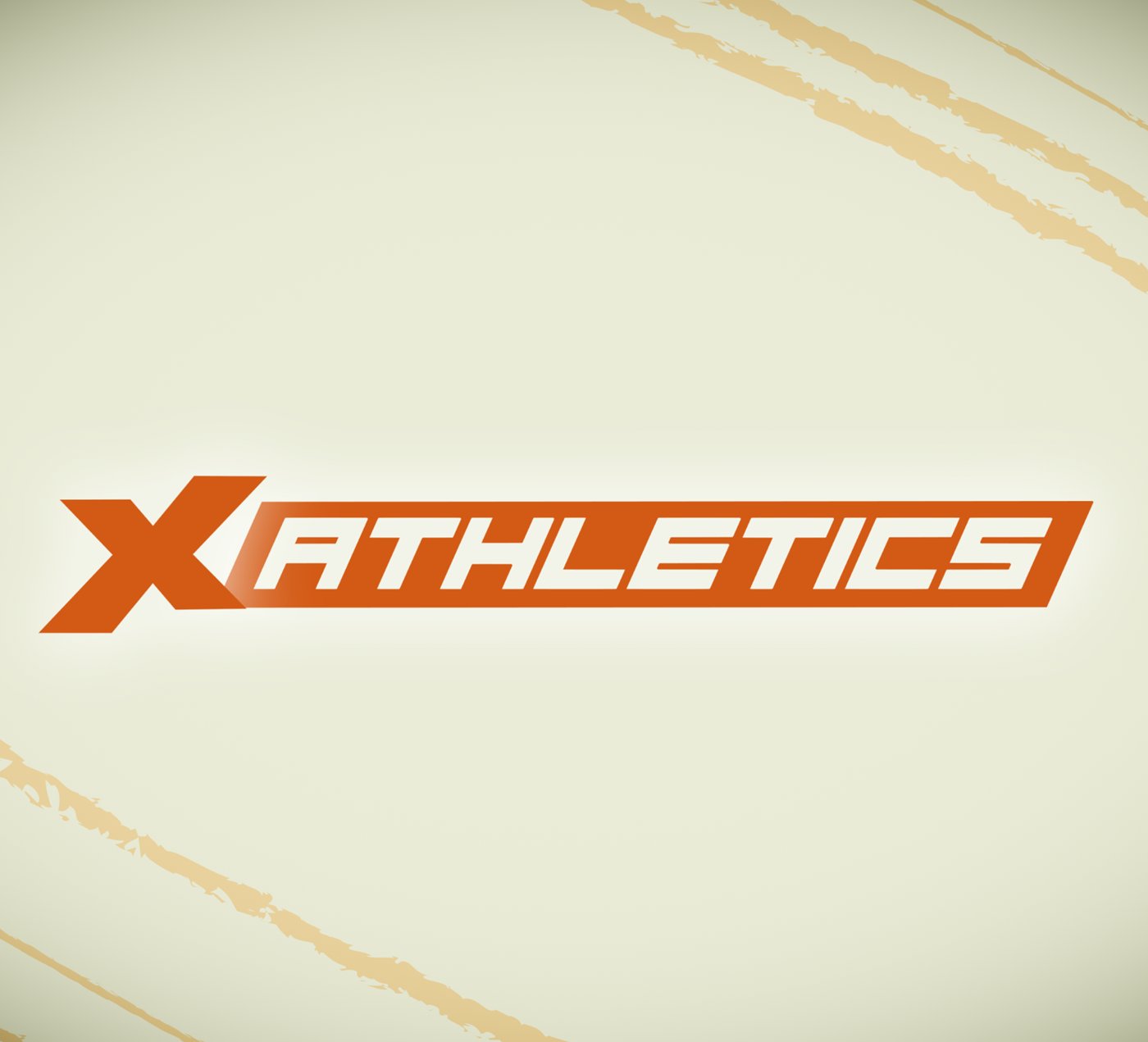 Logo horizontal : le X placé devant le mot Athletics
